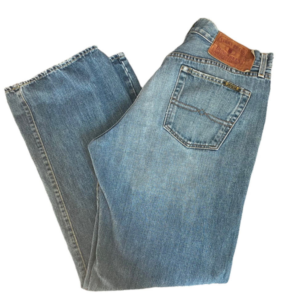 Button Fly Lucky Brand Dungarees Size 34